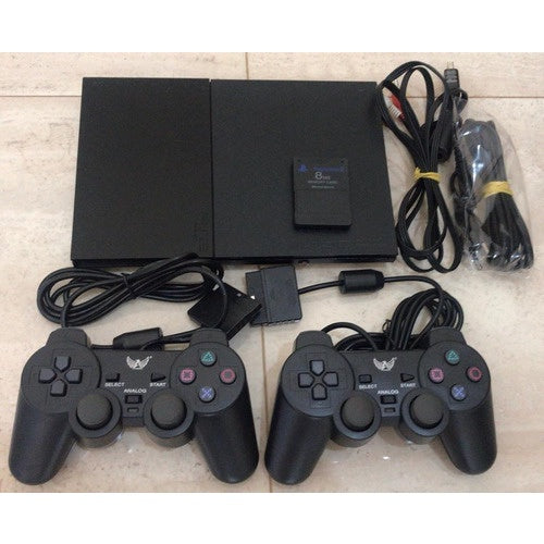 PlayStation 2 Slim Seminovo + 2 Controles + Memory card 8 Mb + 10 Jogos Brinde Midia Fisica