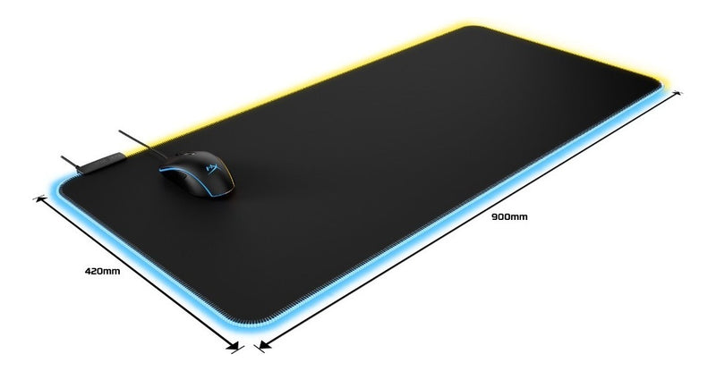 Mousepad Gaming Hyperx Pulsefire Mat Cloth Rgb Xl