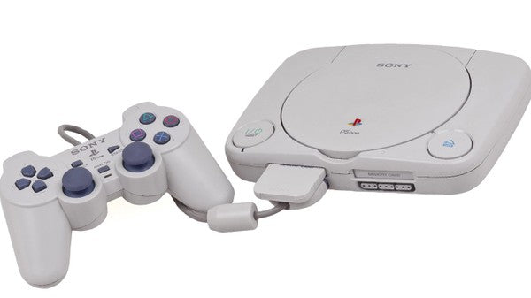 Console Playstation PS One Slim PS1+ 2 Controles + Memory Card 8MB + 5 Jogos Brinde
