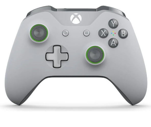 Controle Xbox One Wireless Grooby Cinza e Verde Bluetooth P2