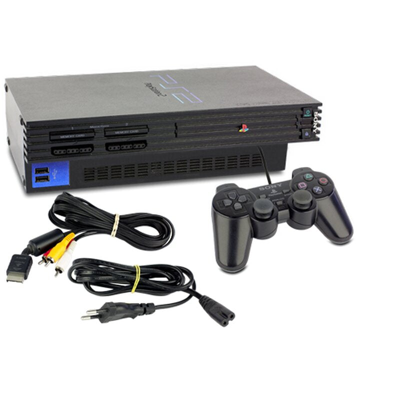 Playstation 2 Fat  + Memory card 8 Mb + 10 Jogos Brinde Midia Fisica